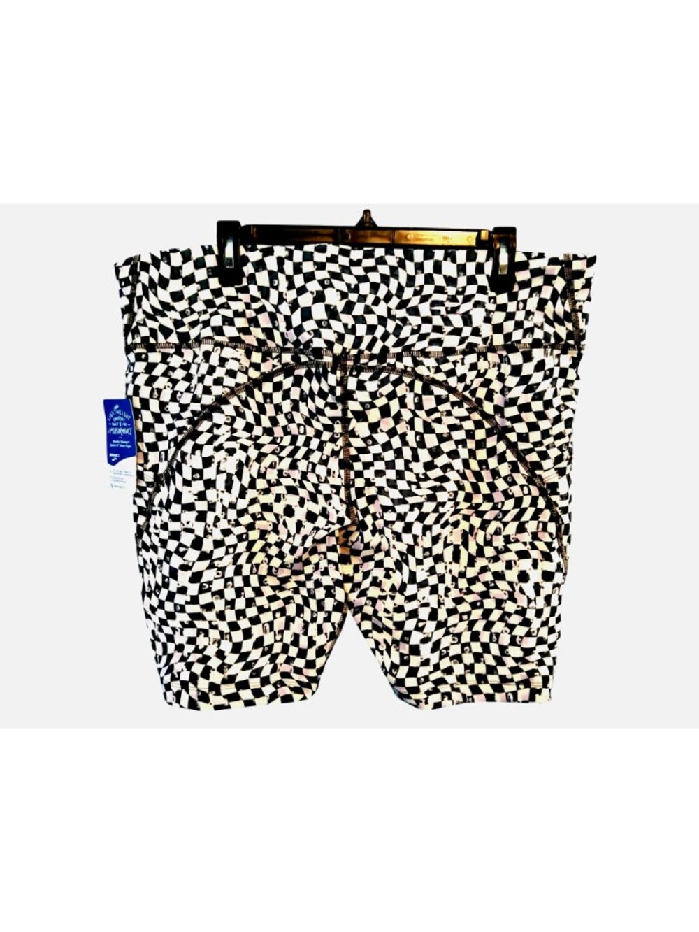 Brooks Spark 5" Short Tight XXL Speed Check Black/White - Picture 3 of 8